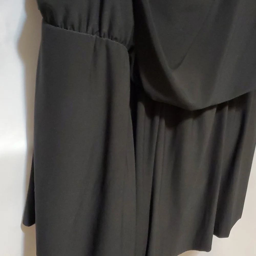 Aqua Green Swimwear Women's Plus Size One Piece Swimsuit Romper ~ Black - Picture 7 of 10